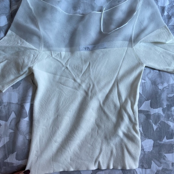Zara - Small half sheer top - Picture 6 of 7